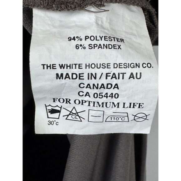 Sympli Womens Tunic Top Size 10 Brown V Neck Stretch Travel Made in Canada - Picture 11 of 12